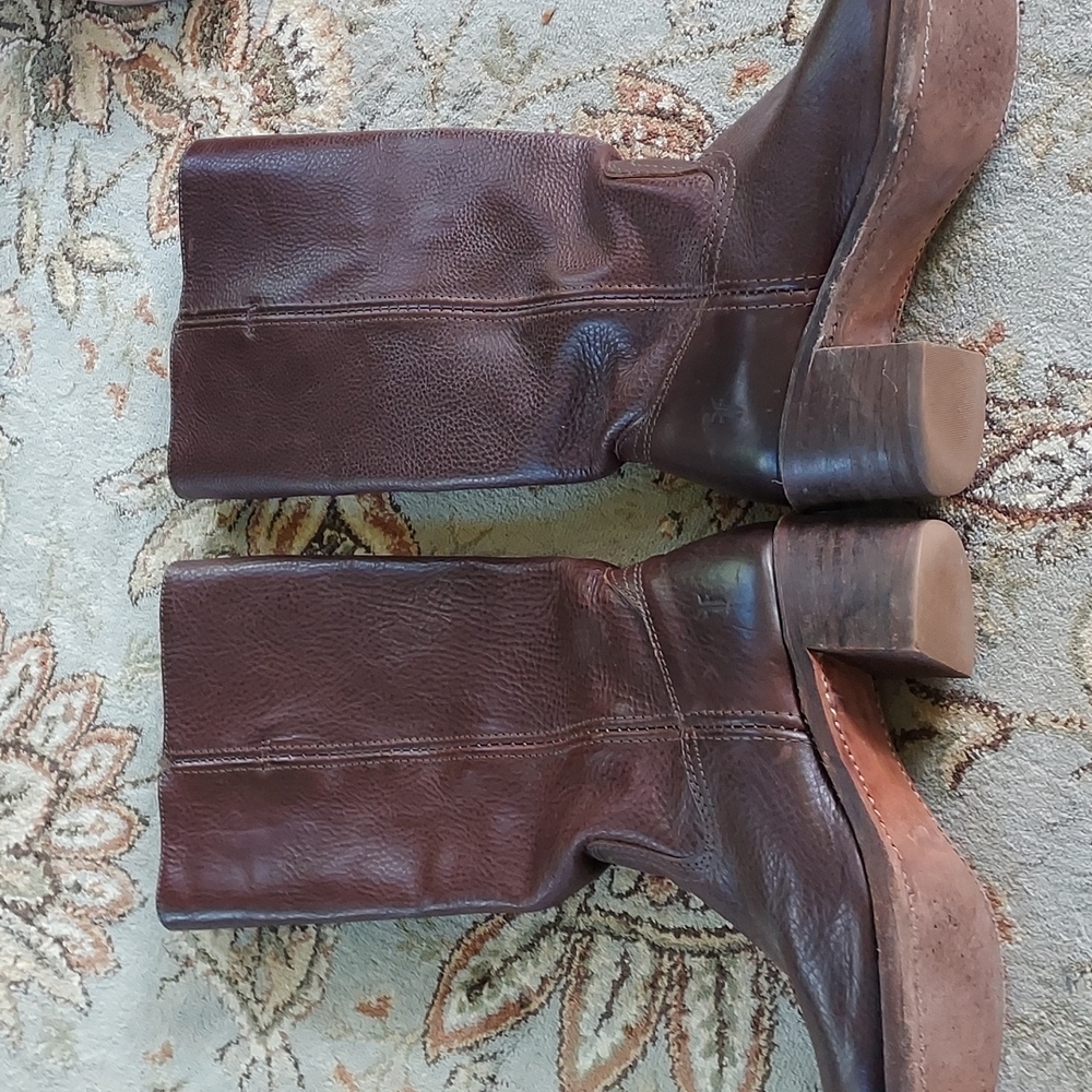 Frye Sabrina brown leather 7.5